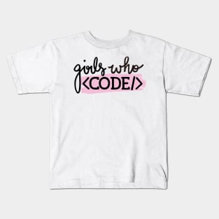 Girls Who Code Kids T-Shirt